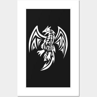 Dragon Tribal Tattoo Posters and Art